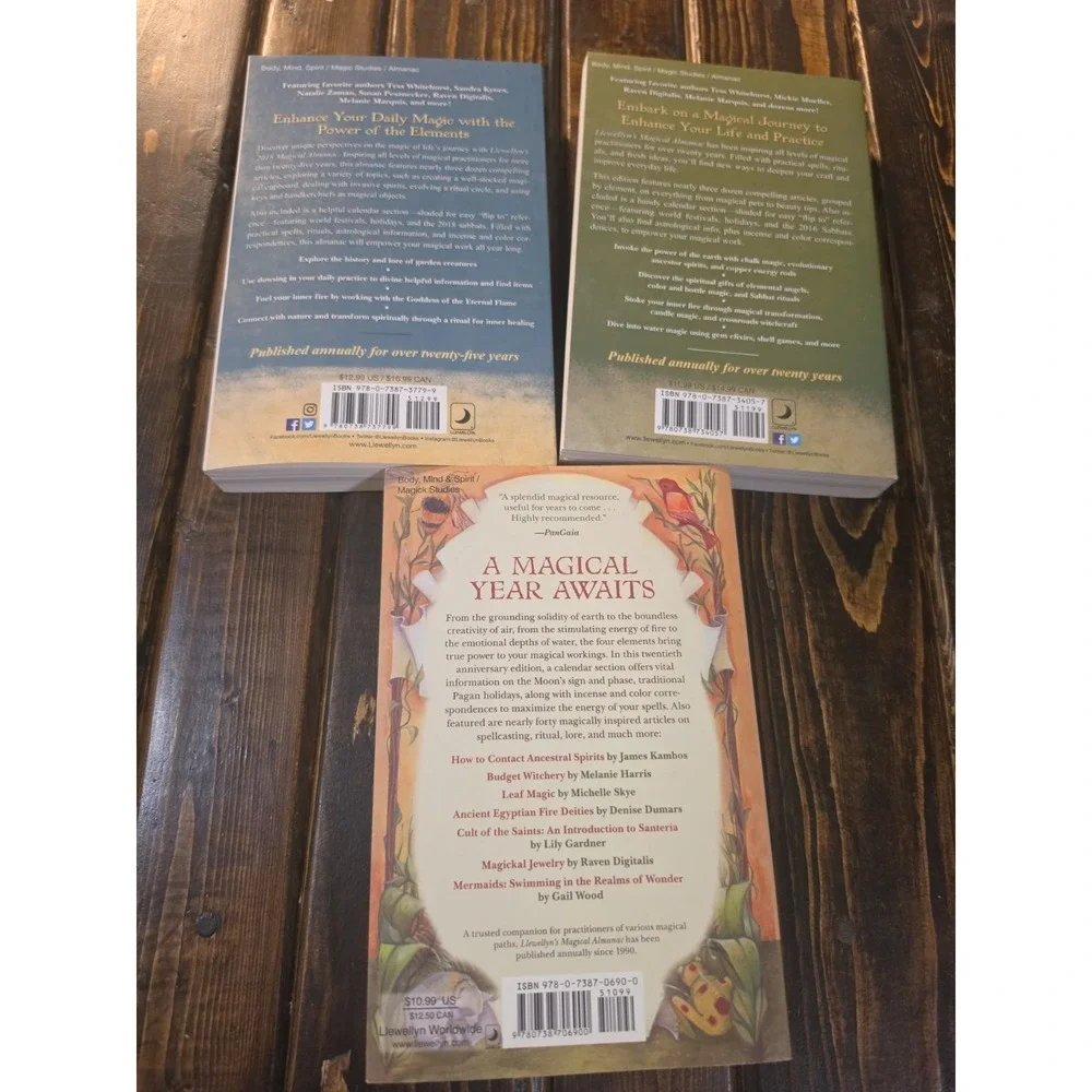 Llewellyns 2010,2018,2016 Magical Almanac: Practical Magic‎ for Everyday Living